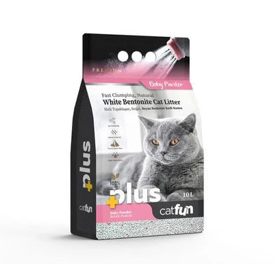cat fun plus litter cat baby powder 10l