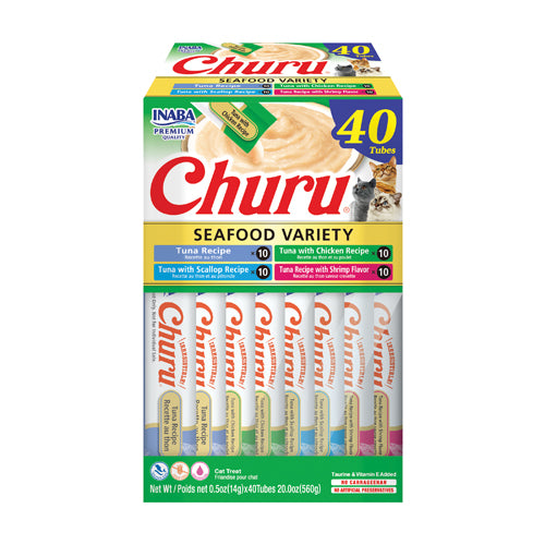 Churu 40 ct Tuna & Seafood Variety Box