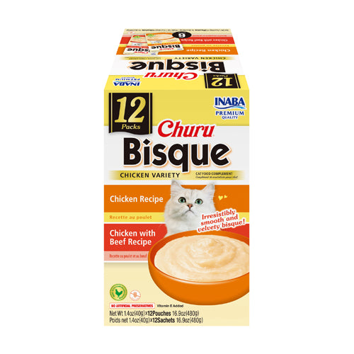 Churu Bisque 12 count Chicken Variety Pack