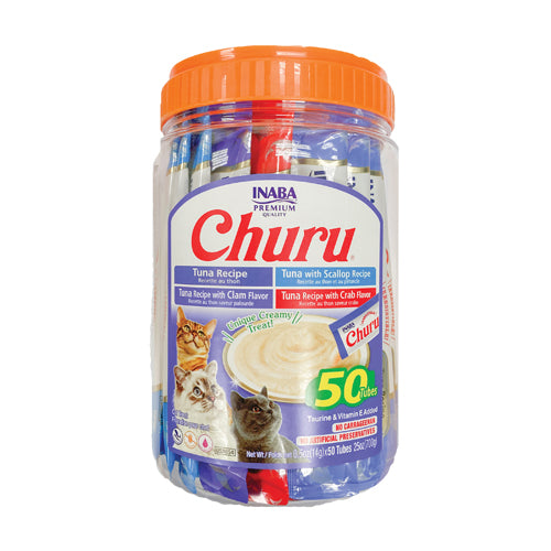 Churu 50 ct Tuna & Seafood Variety Jar