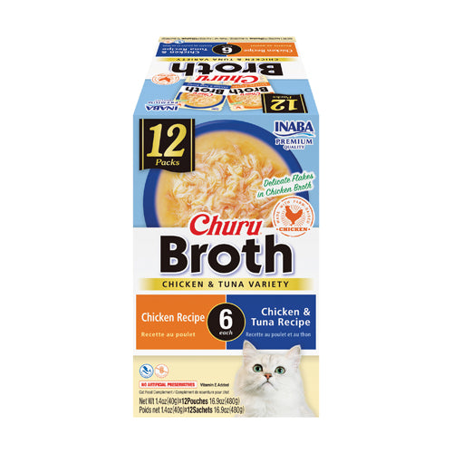 Churu Broth 12 count Chicken & Tuna Variety Pack