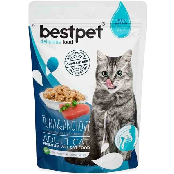 BESTPET TUNA & ANCHOVY WET FOOD FOR ADULT CAT 85GM