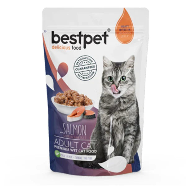 BESTPET SALMON WET FOOD FOR ADULT CAT 85GM