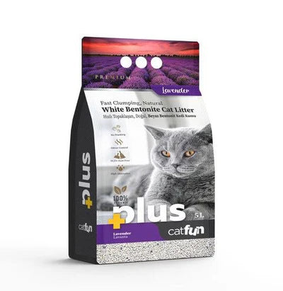 cat fun plus litter cat lavander 5l