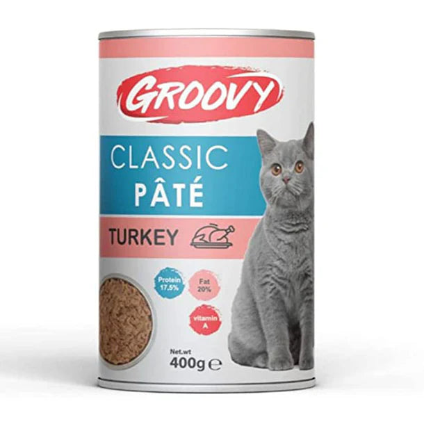 Groovy Classic Pate Turky Adult Cat Wet Food Cans 400g