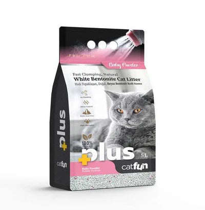 cat fun plus baby powder litter cat 5l