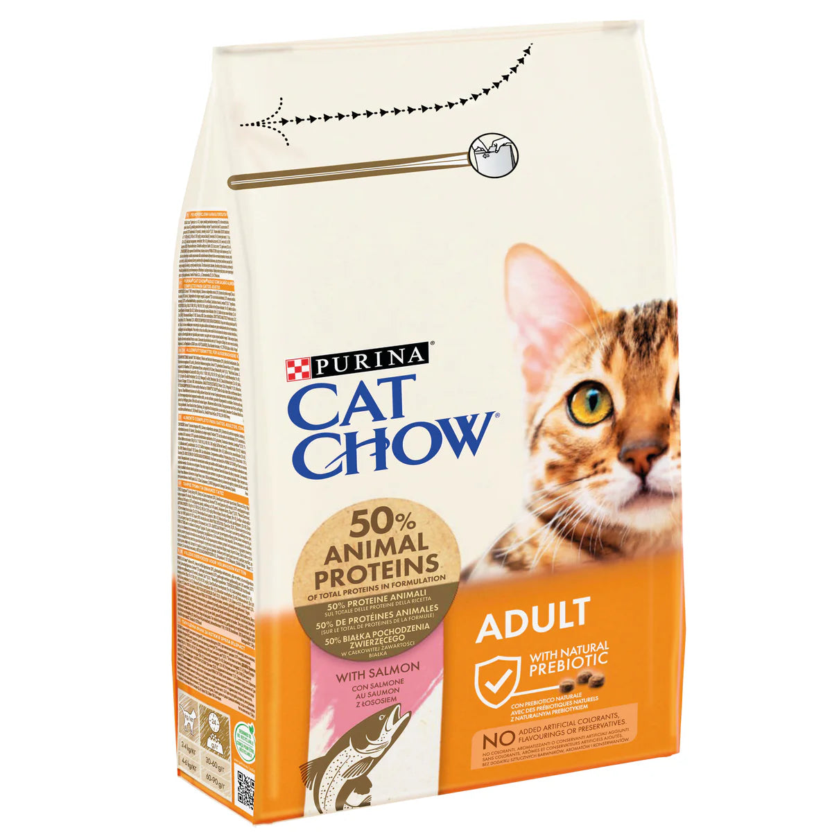 Purina CAT CHOW Adult with Salmon Dry Cat Food 1.5KG
