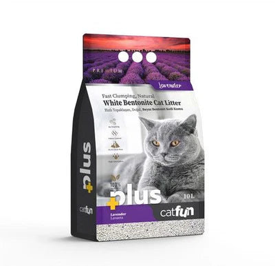 cat fun plus litter cat lavander 10l