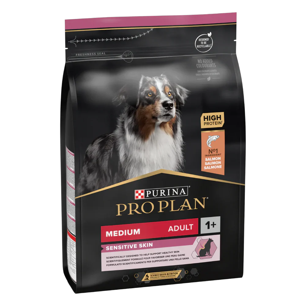 PURINA® PRO PLAN® Dog Medium Adult Sensitive Skin with OPTIDERMA® Rich in Salmon Dry Food