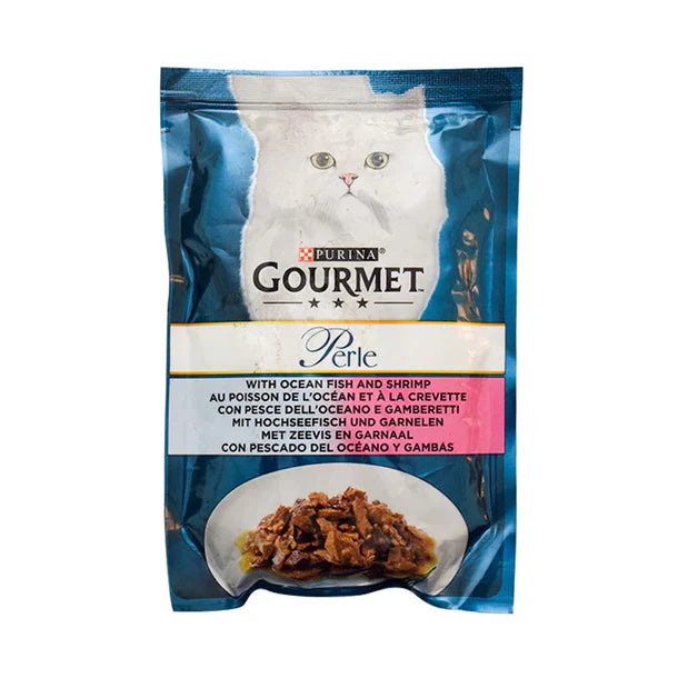 Purina Gourmet Perle with Ocean fish and Shrimp 85g