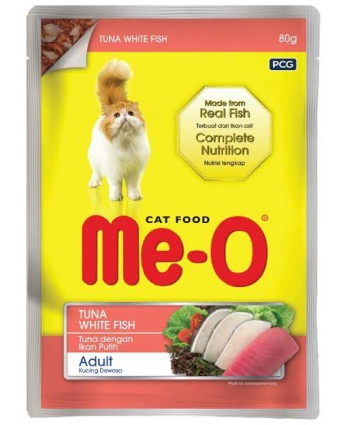 ME-O TUNA WITH WHITE FISH ADULT 80GM