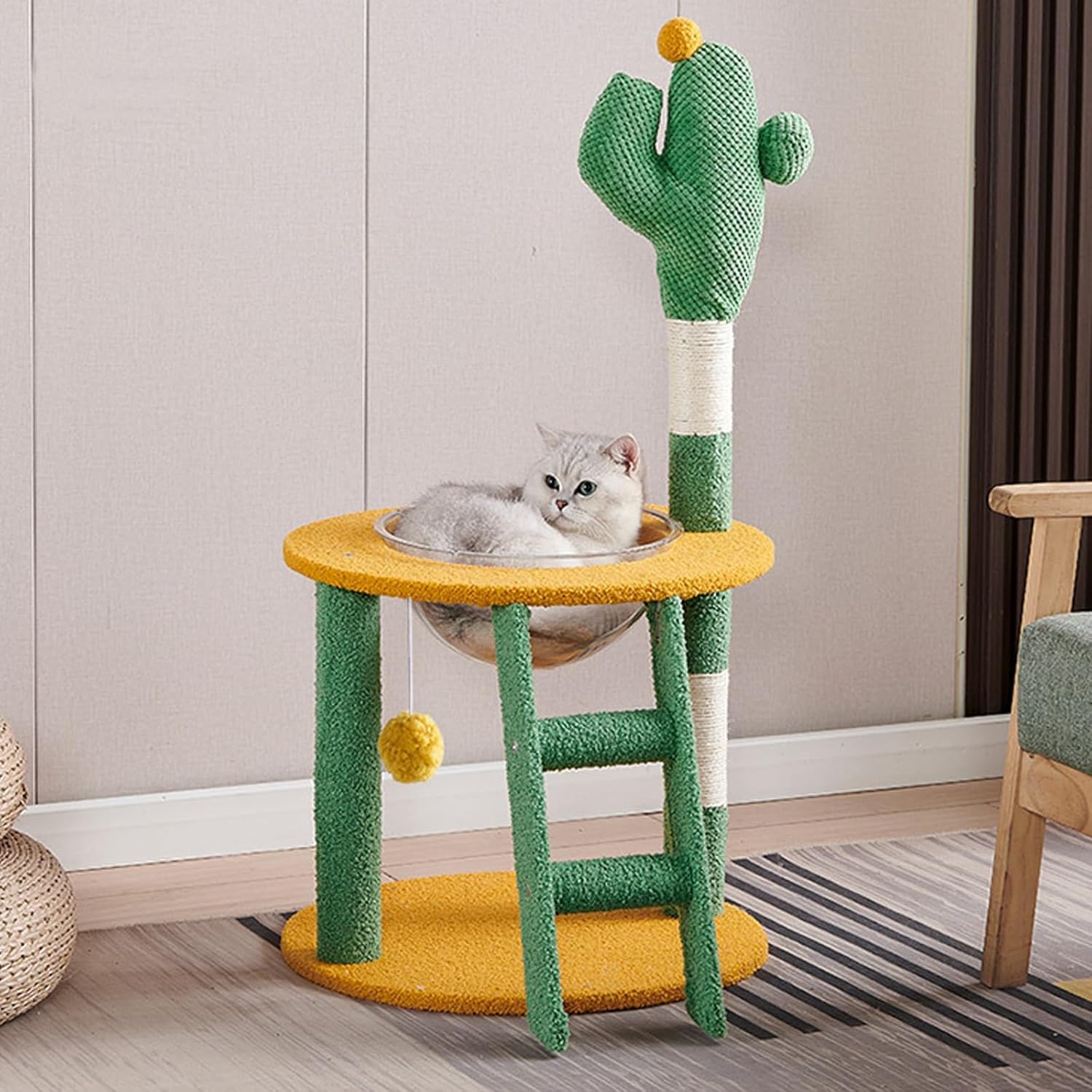 Naomi Scratcher Cat Climbing Tree Green Adventure CT315