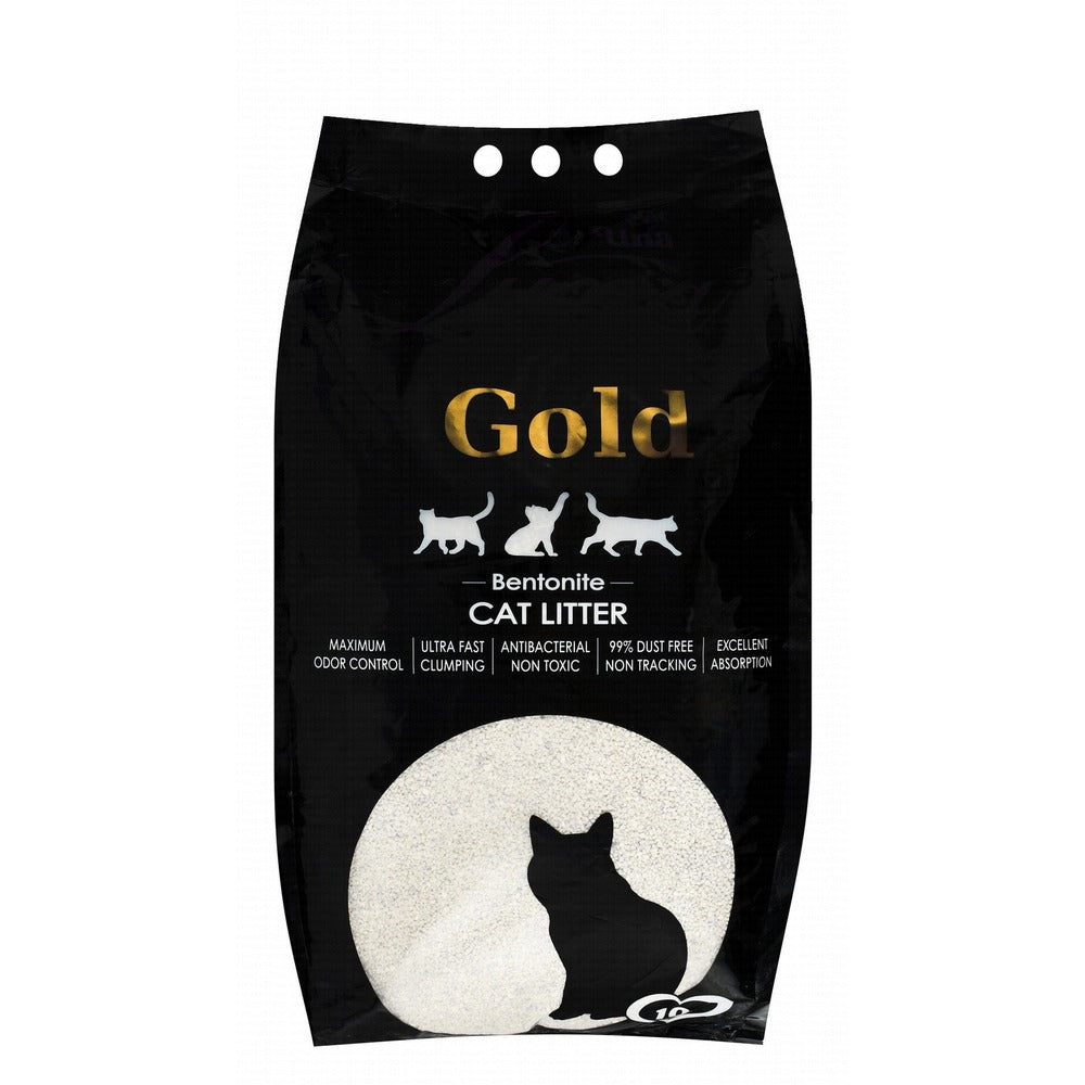 Luna Gold Bentonite Clumping Cat Litter (10L)