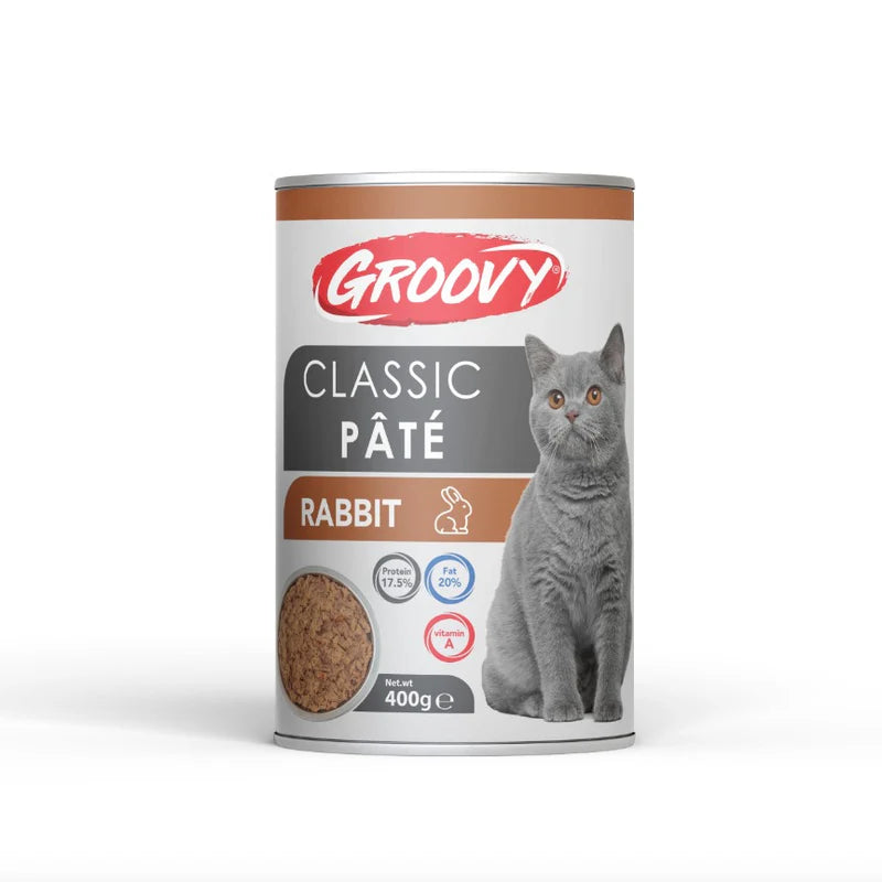 Groovy Cat Wet Food Classic Pate Rabbit Can 400g