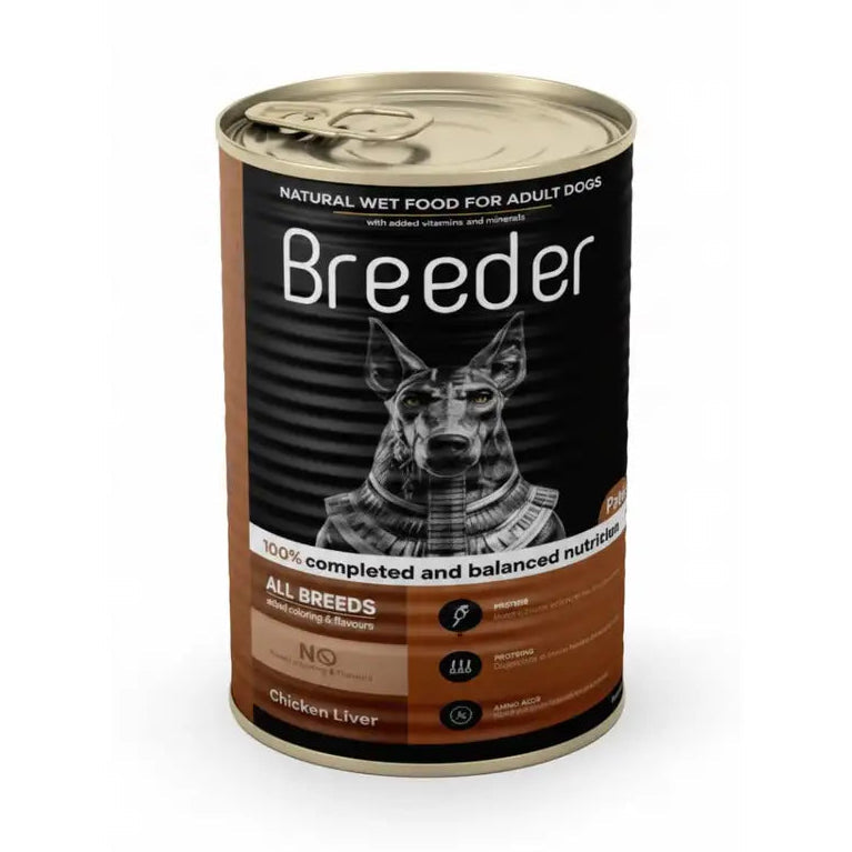 Breeder Wet Food for Dogs Chicken Liver 400g