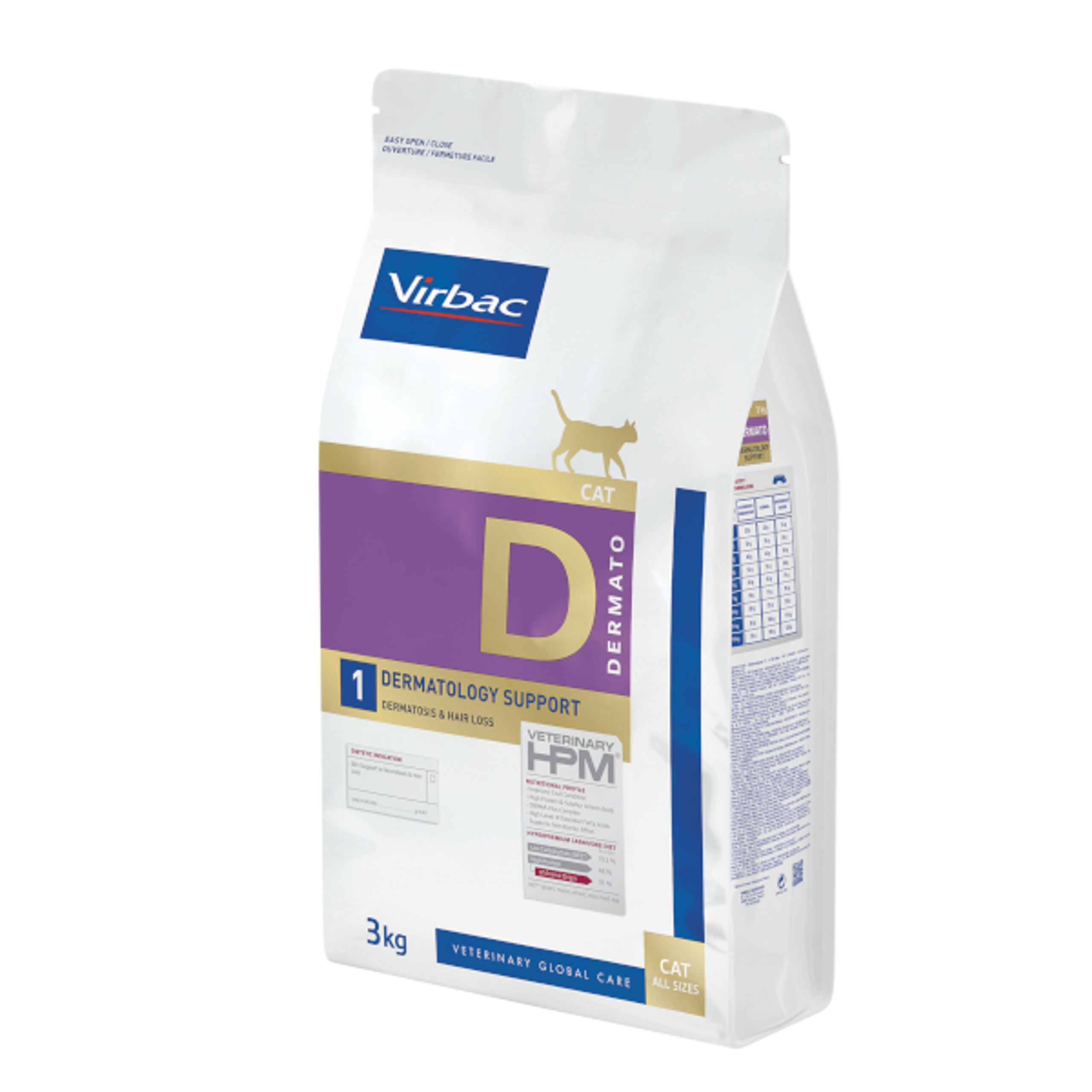 Virbac Cat Dermatology Support D1 (3kg)