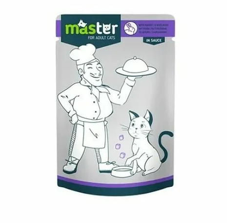 Master Adult Cat Wet Food in Sauce Pouch 80 g
