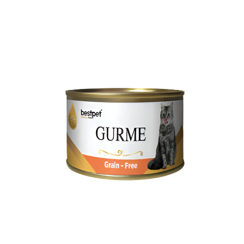 Bestpet Gurme Grain - Free With Salmon Sterilized Adult Cat Wet Food Cans 100 g