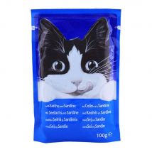 PURINA FELIX Wet Cat Food Pouch With Saithe & Sardine In Jelly 100 g