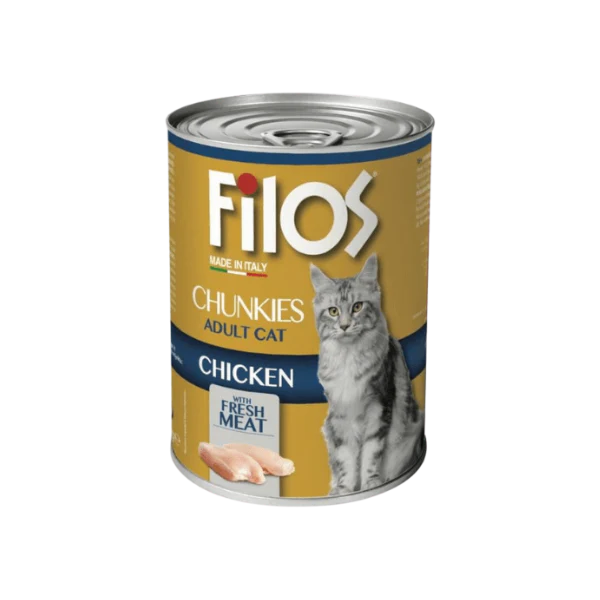 Filos Chunks Chicken Wet Cat Food 405g