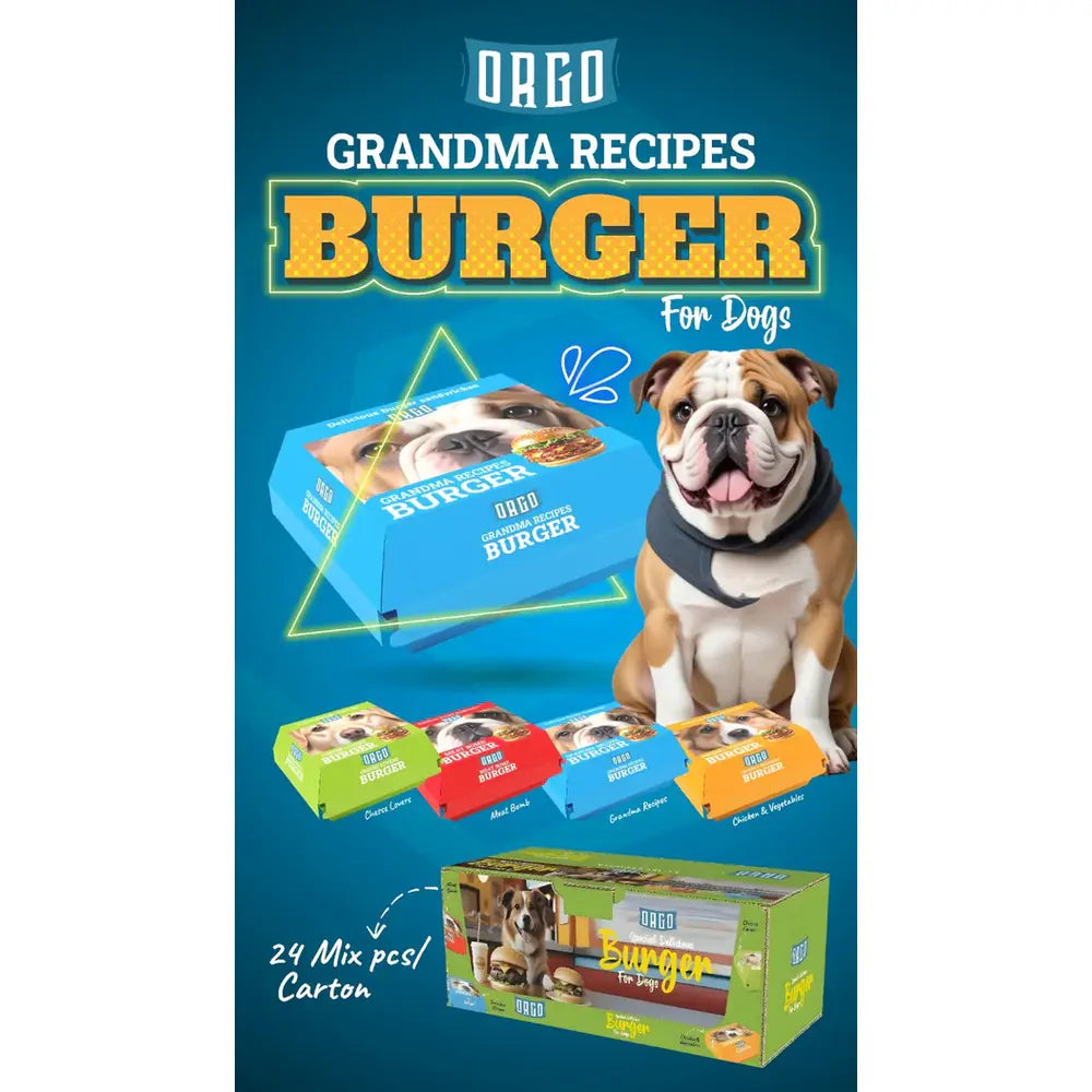 Orgo Treats Dog Burger Grandma Recipes 2 pices