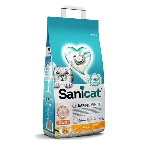 SaniCat Litter Clumping white DUE - 10L