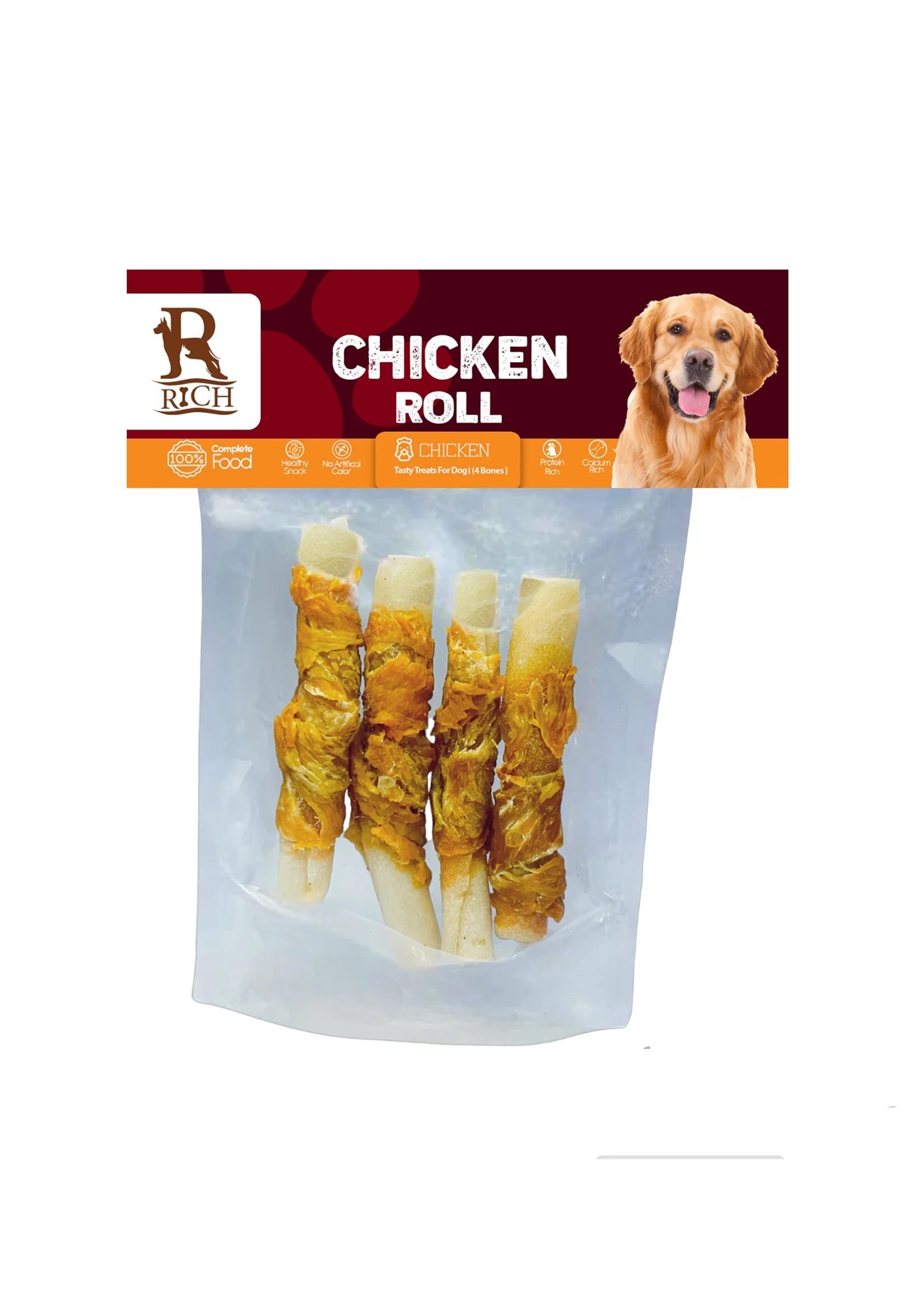 Rich Chicken Roll Dog Treats 4 pcs