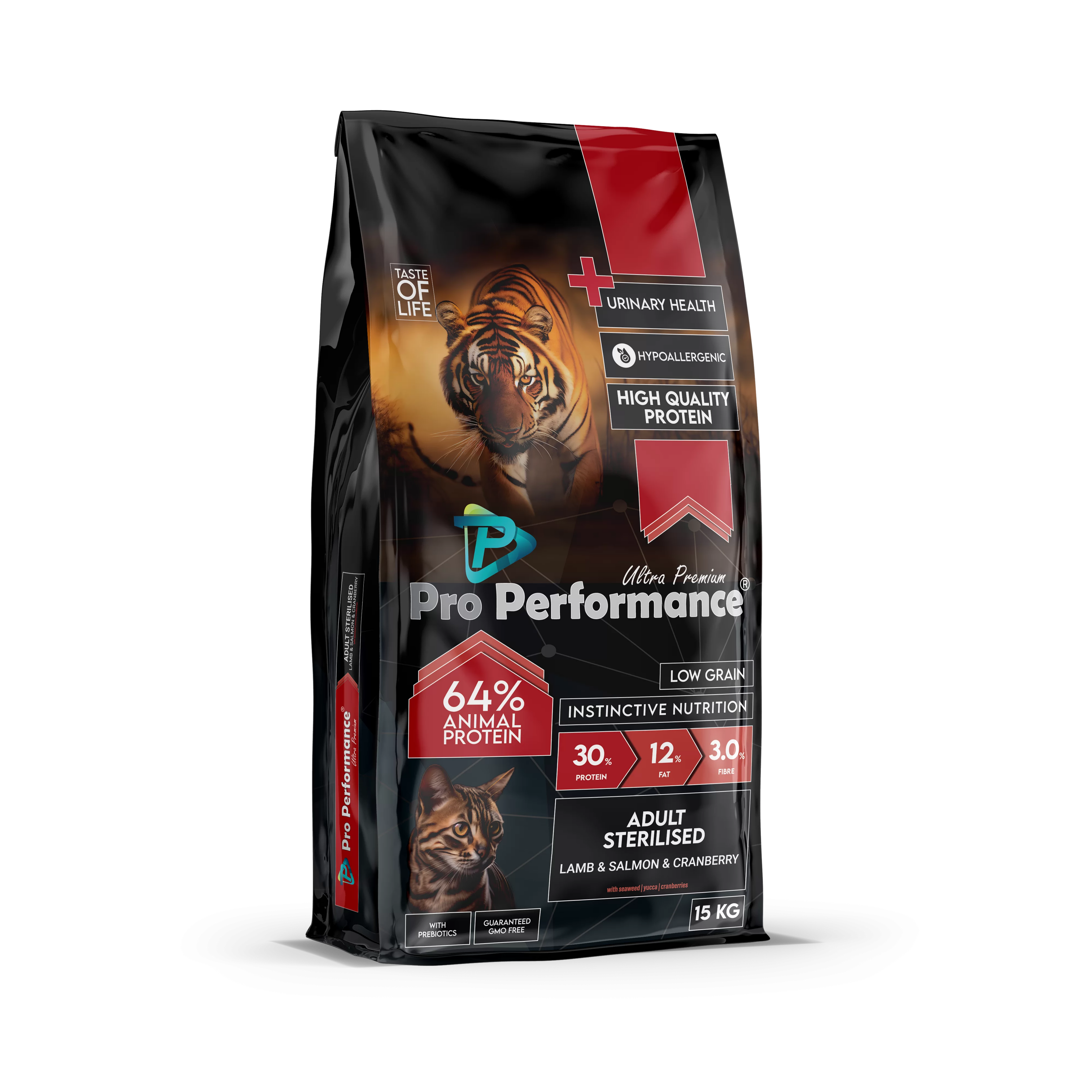 pro performance adult cat food sterilized urinary care with lamb & cramberry (500g-2kg-15kg)