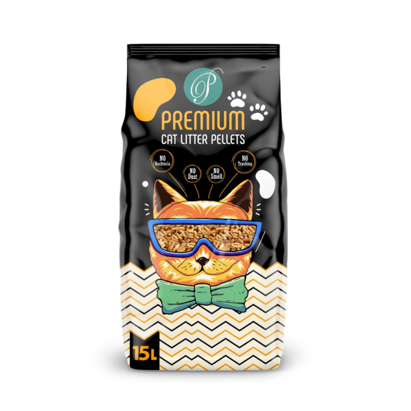 Premium Cat Litter Pellets 15 L