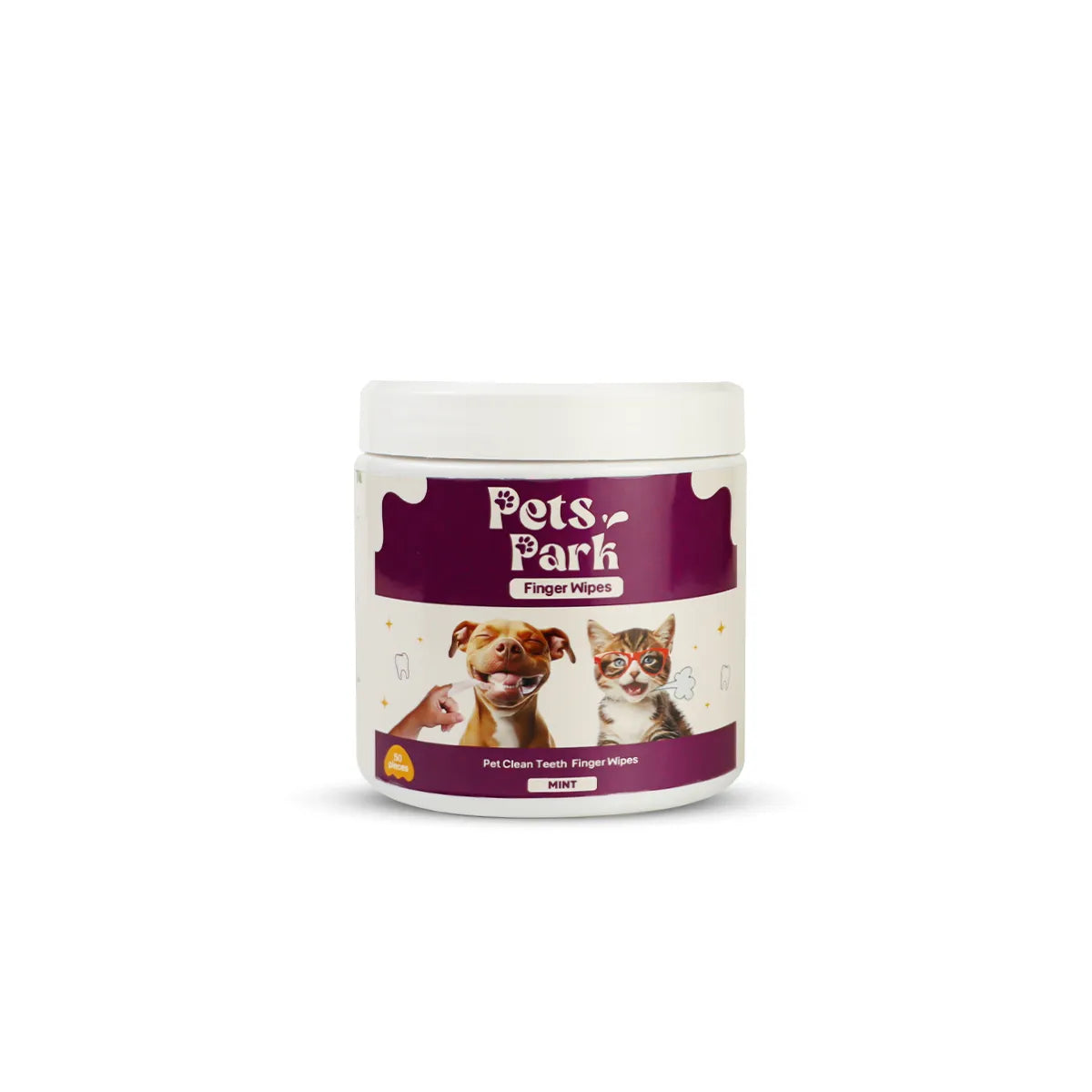 Pets Park Clean Finger Wipes Mint 50 pcs