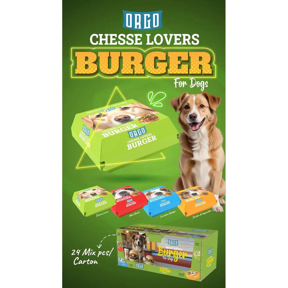 Orgo Treats Dog Burger Chesse Lovers 2 pices