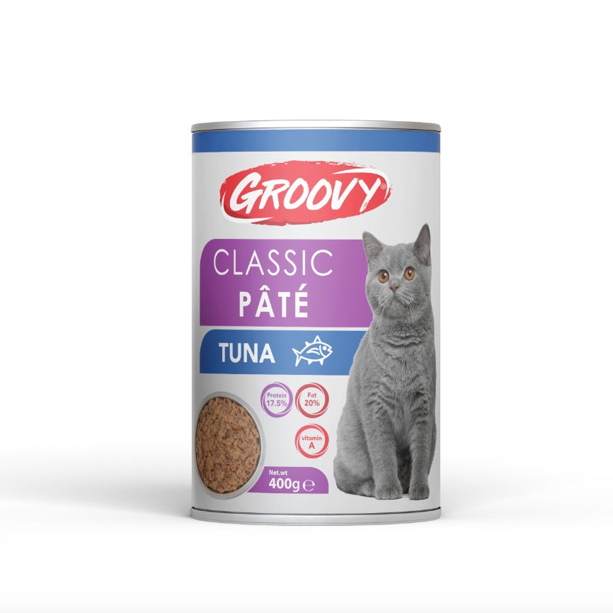 Groovy Classic Pate Adult Cat Wet Food Cans 400 g