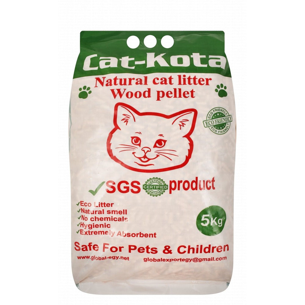 CAT – KOTA Natural wood cat Litter Pellets