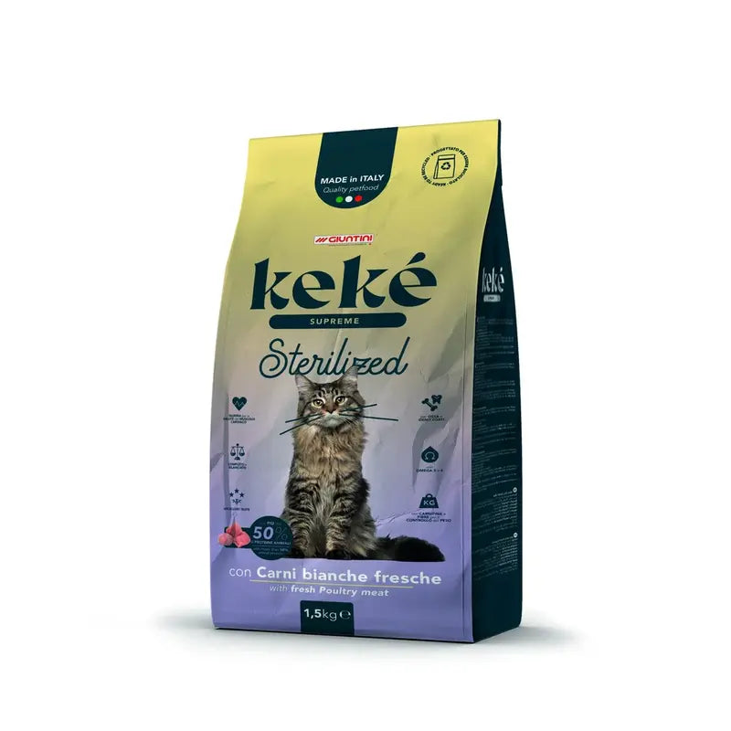 Keke Supreme Sterilized Adult Cat Dry Food (1.5kg/10kg)