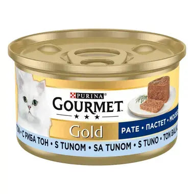 Purina GourmetGold pate with tuna, wet food for cats 85g