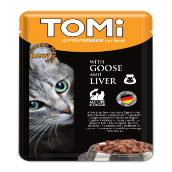 TOMI SACHETS FOR CATS – GOOSE LIVER  100G