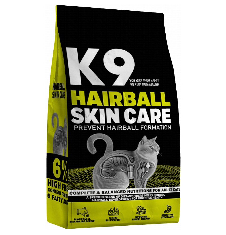K9 Anti-Hairball  Dry Food - 2KG/500gm