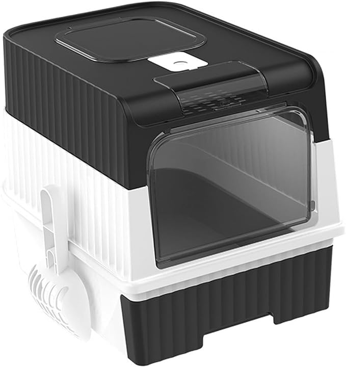 Foldable Enclosed Extra Large Cat Litter Box With Scoop
