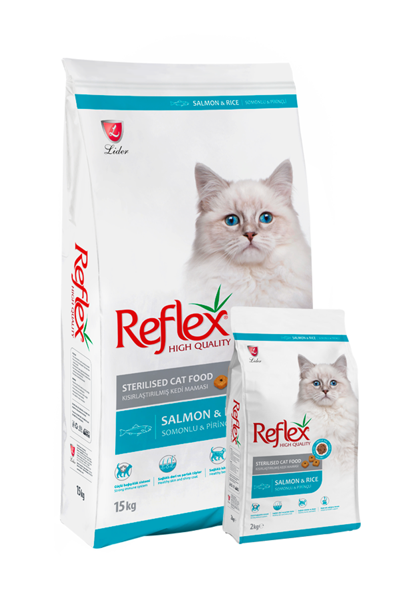 Reflex Sterilized Dry Food with Salmon & Rice for Cats (2kg-15kg)
