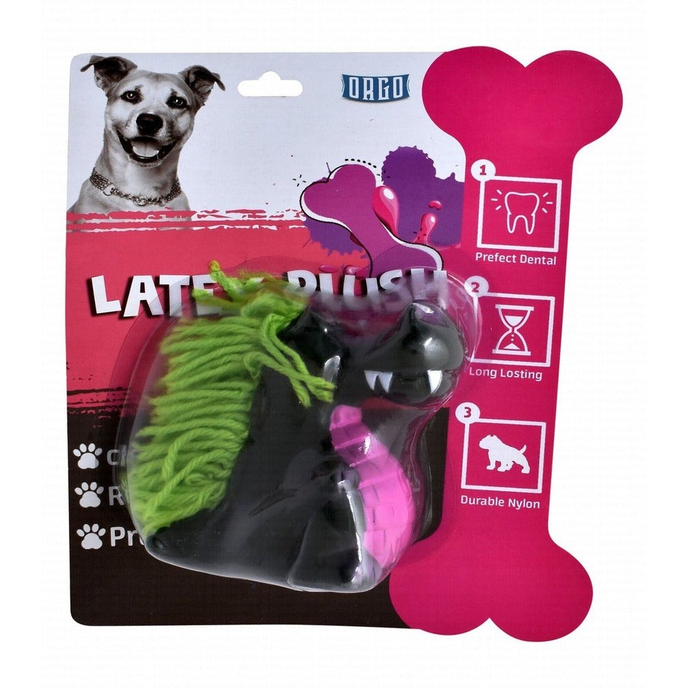 Orgo Latex Crocodile Plush Dog Toy