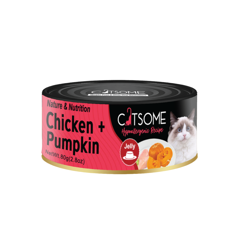 Catsome Grain Free Chicken & Pumpkin Cat Canned Food Jelly 80g