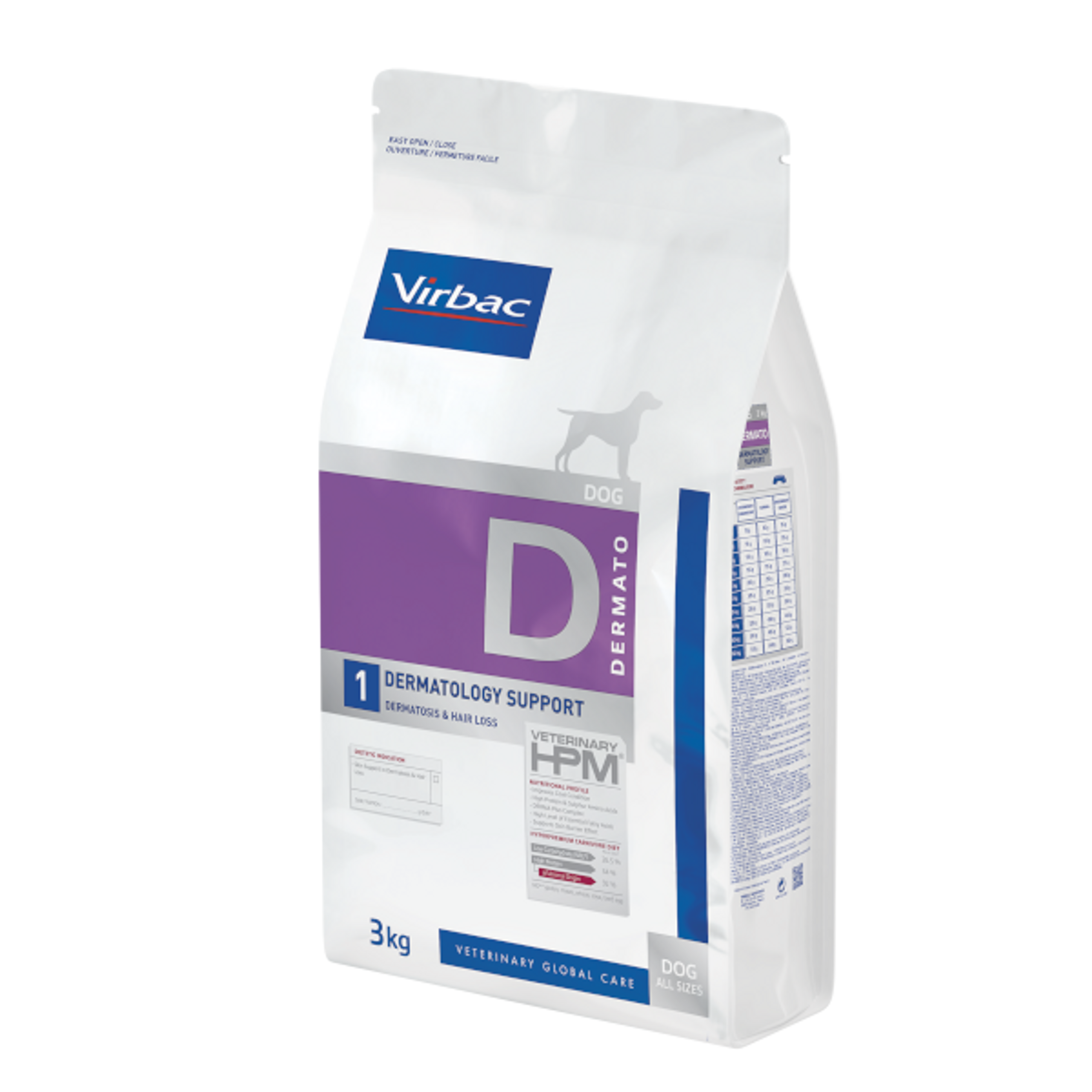 Virbac Dog Dermatology Support D1 (3kg)
