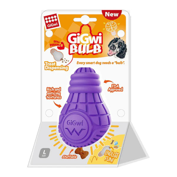 GiGwi Treat Dispensing Bulb Dog Toy -(L)