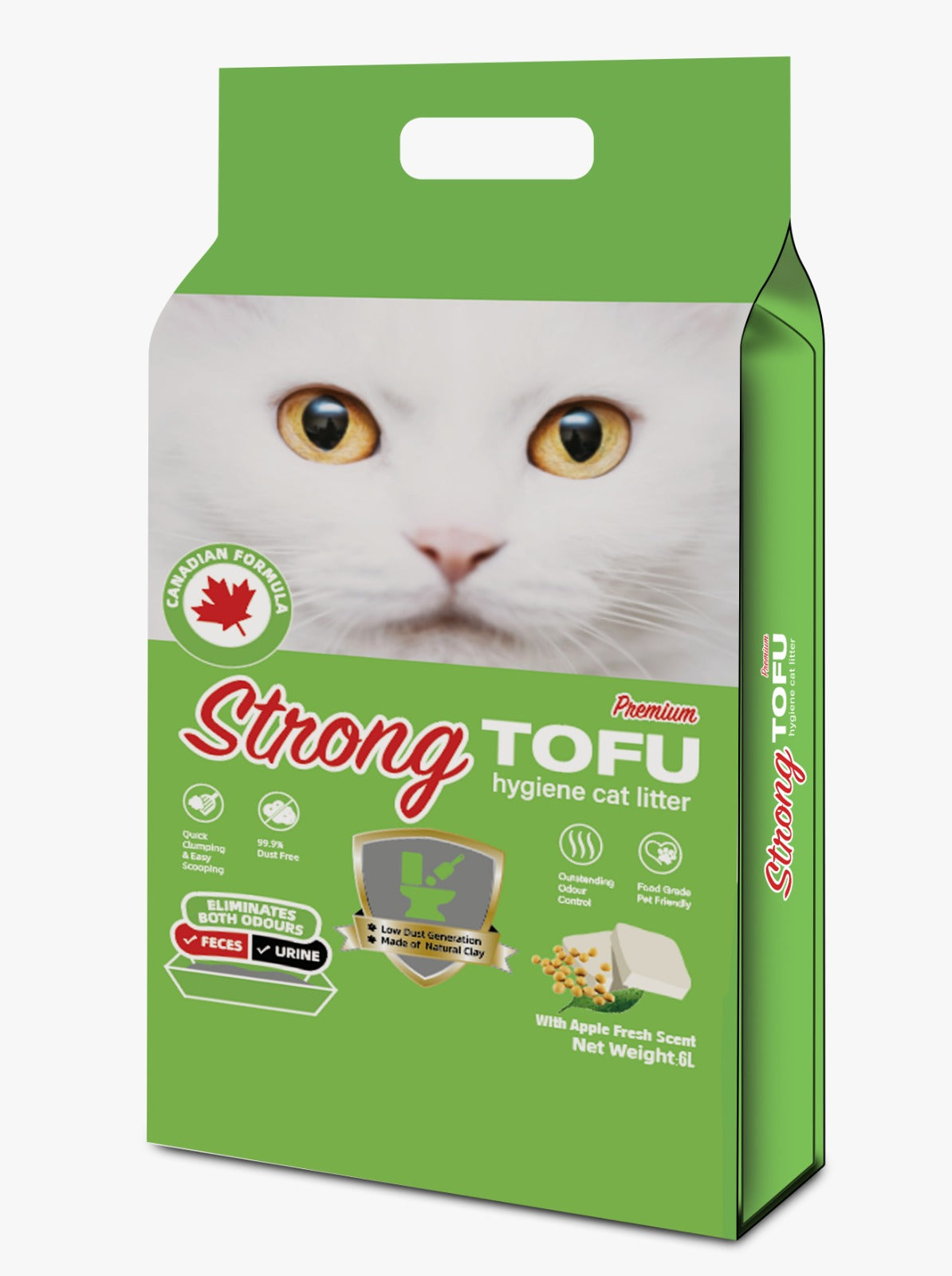 Strong Premium TOFU hygiene cat litter 6L