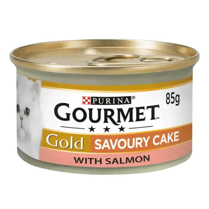 Purina Gourmet Gold Savoury Cake Salmon Wet Cat Food 85g