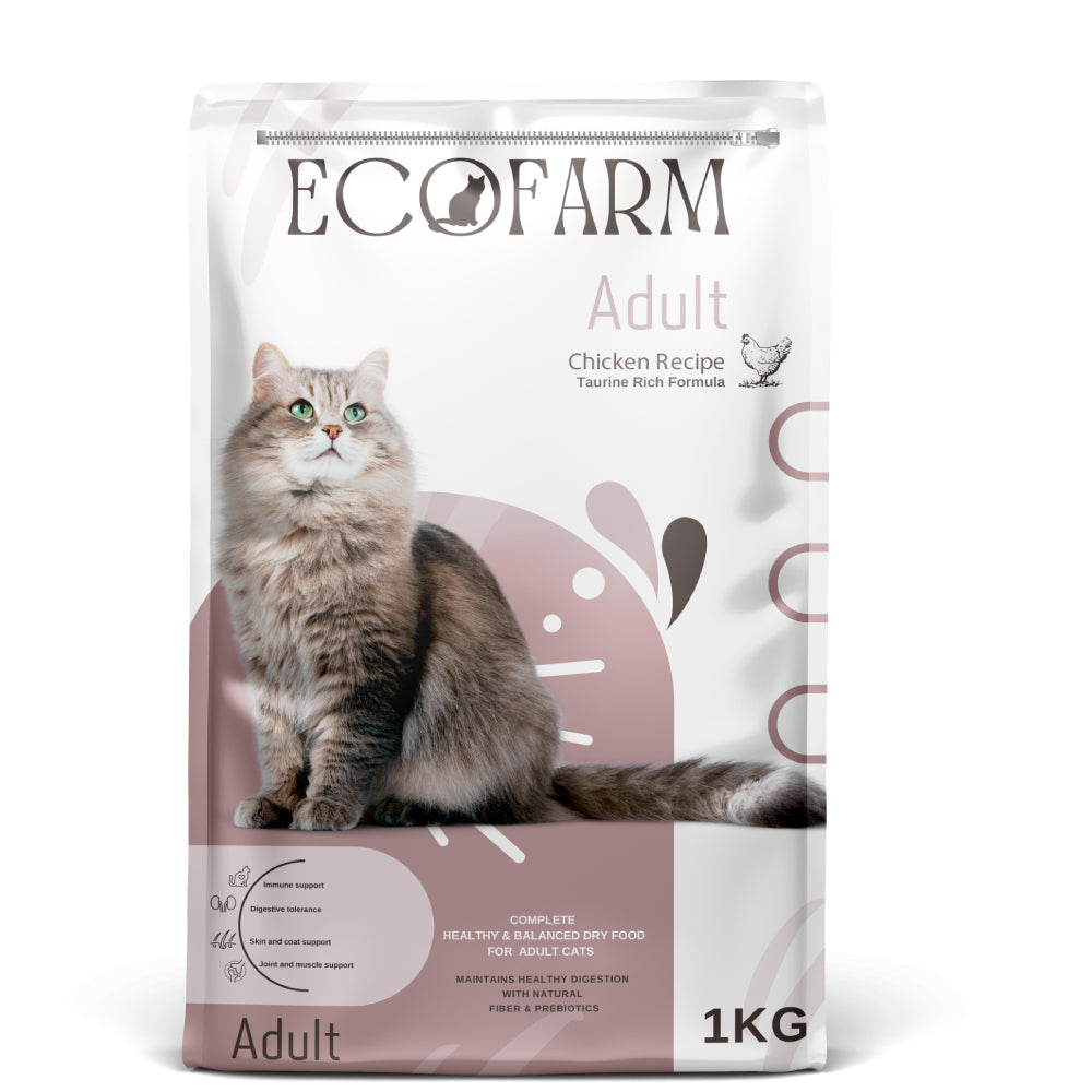 Ecofarm Adult Cat Dry Food Chicken Recipe 1kg