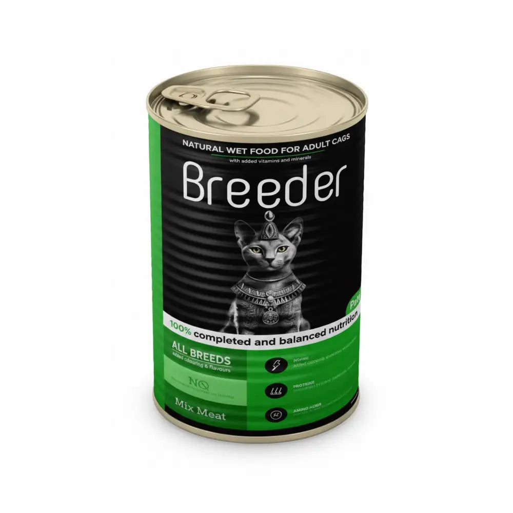 Breeder Wet Food for Cats Mix Meat Flavor 400g