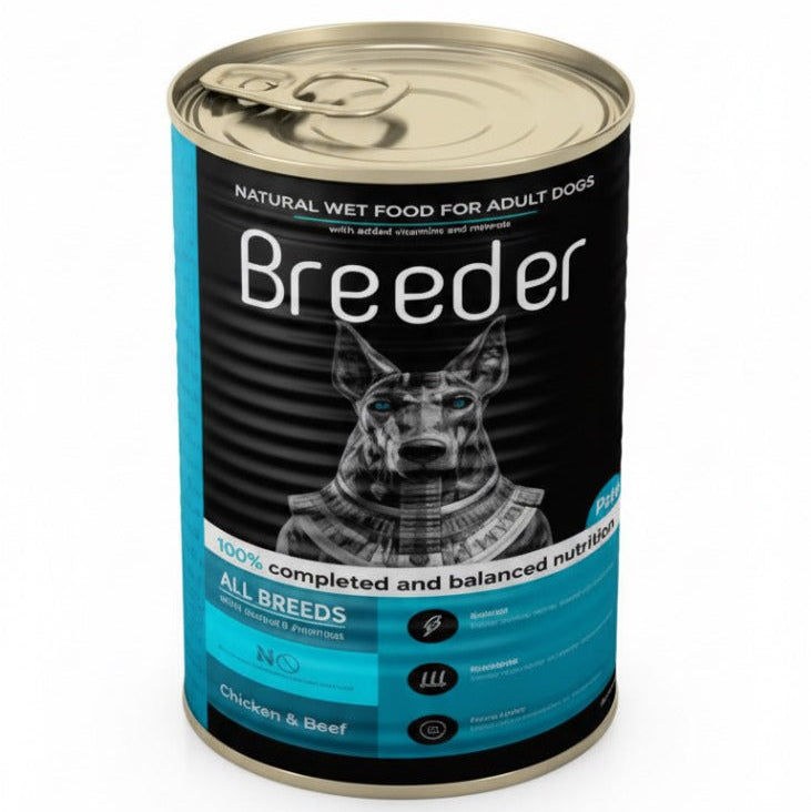 Breeder Wet Food for Dogs Chicken Beef 400g
