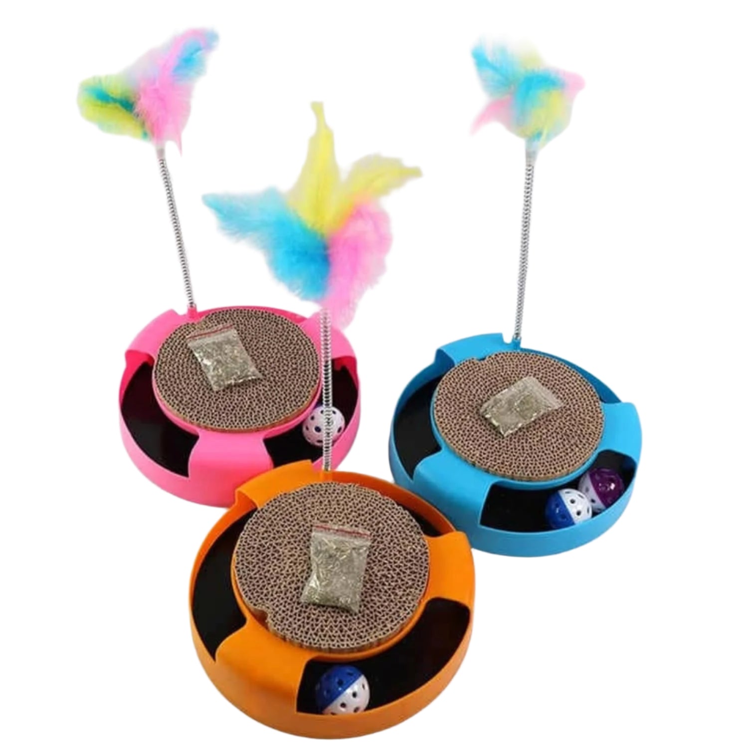 Cat Scratching Playboard Toy - (Spinny Scratch Toy)