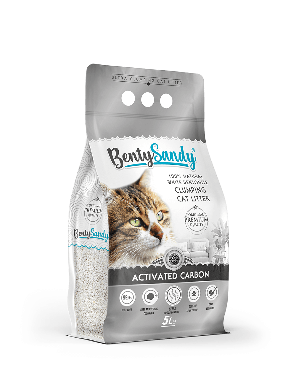 Benty Sandy Clumping Litter Active Carbon 5L